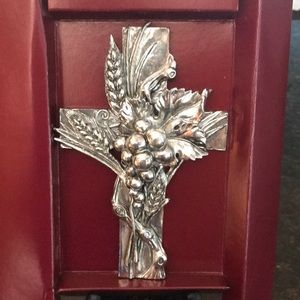 Vintage Arthur Court Grape & Wheat Wall Cross